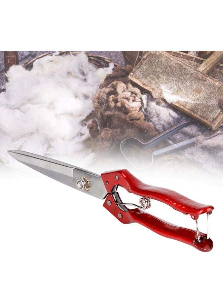 مقص صوف أغنام يدوي، مقاس 33 سم، مقص صوف بشفرات من الفولاذ الكربوني للرعاة - Image 3