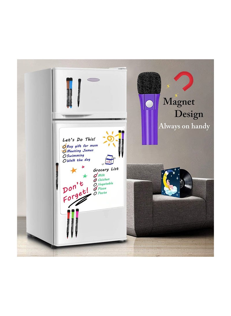 12 Pack of Magnetic Whiteboard Markers - Fine Point Dry Erase Pens with Eraser, Colorful and Erasable, Perfect for Teachers and Classroom Supplies. - Image 5