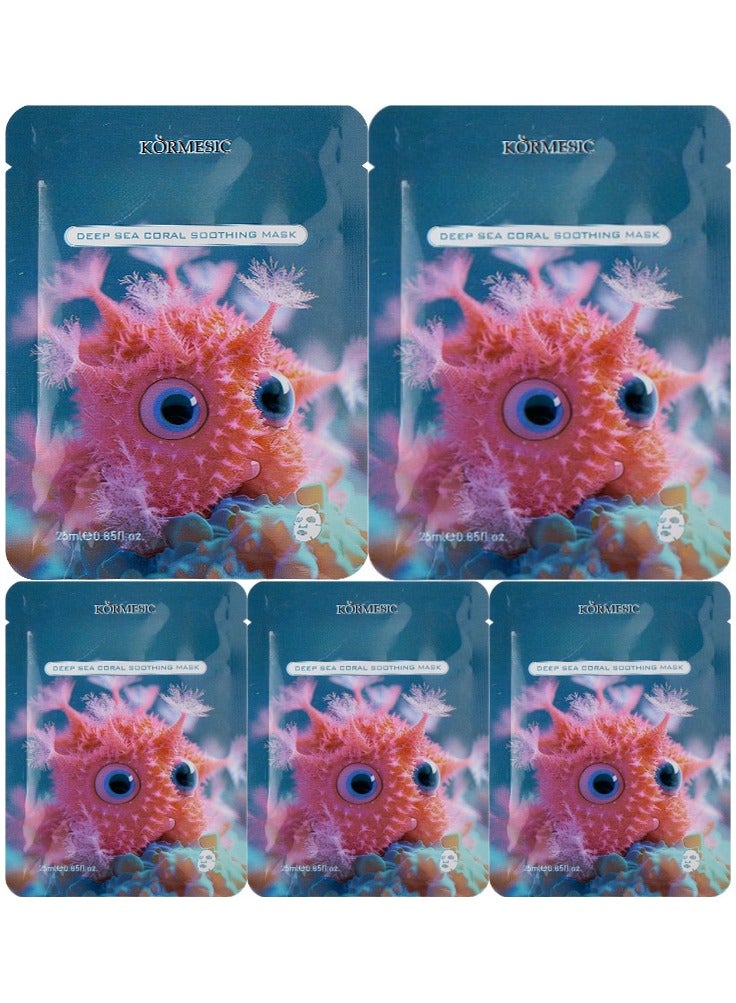 Kormesic Deep Sea Coral Facial Mask 25ml-5 packs  - Firming & Nourishing - Image 1
