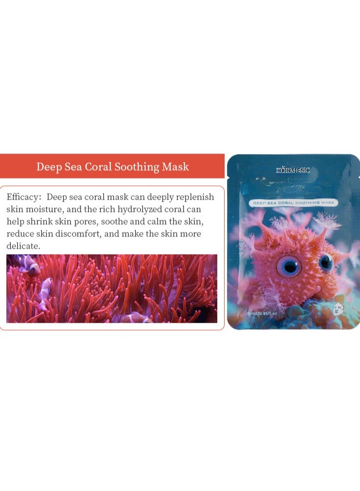 Kormesic Deep Sea Coral Facial Mask 25ml-5 packs  - Firming & Nourishing - Image 2