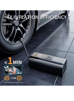 Angmei Tire Inflator Portable Air Compressor, 150PSI & 20000mAh Portable Air Pump for Car Tires, 2X Faster Inflation Bike Tire Pump with Tire Pressure Gauge, Auto Shut-off, Quick Charger Motorcycle & Ball  - Image 4