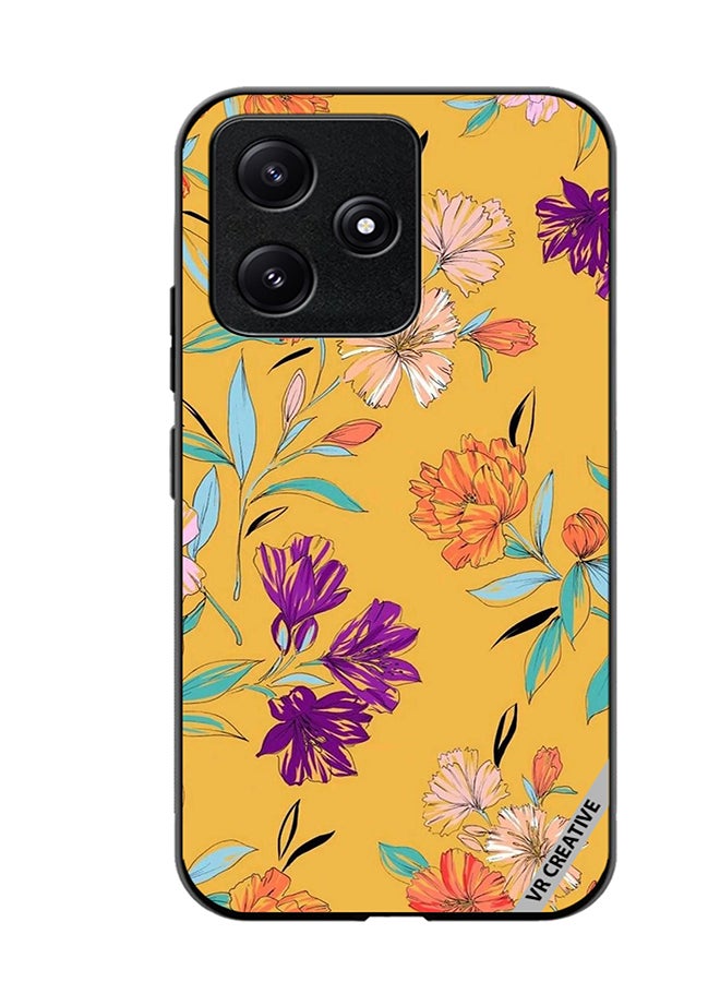 VR CREATIVE Protective Case Cover For Xiaomi Poco M6 Pro 5G Flower Design Multicolour - Image 1