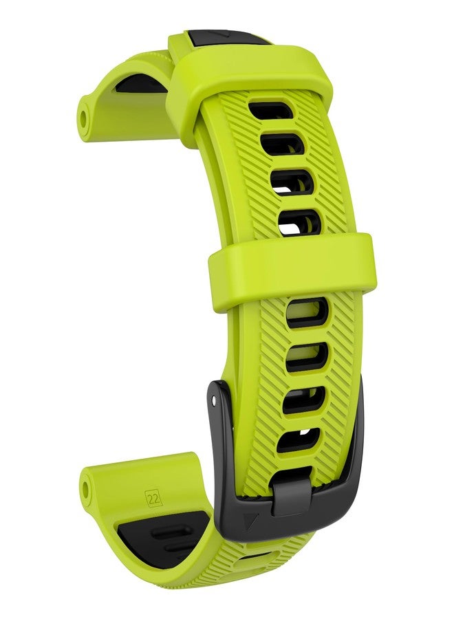 ISABAKE 22MM Strap for Garmin Forerunner 945/935/955/965, 22mm Silicone Replacement Strap for Fenix 7/Fenix 6/Fenix 6 Pro/Fenix 5/Fenix 5 plus/Quatix 5/Approach S62/S60/MARQ/Descent G1, Silicone - Image 2