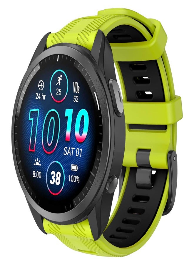 ISABAKE 22MM Strap for Garmin Forerunner 945/935/955/965, 22mm Silicone Replacement Strap for Fenix 7/Fenix 6/Fenix 6 Pro/Fenix 5/Fenix 5 plus/Quatix 5/Approach S62/S60/MARQ/Descent G1, Silicone - Image 1