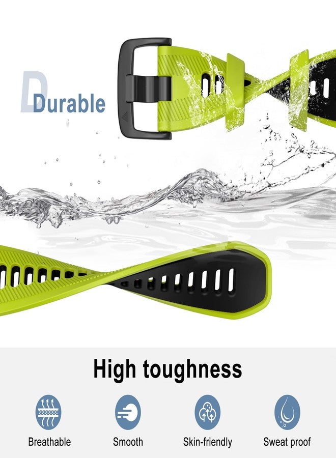 ISABAKE 22MM Strap for Garmin Forerunner 945/935/955/965, 22mm Silicone Replacement Strap for Fenix 7/Fenix 6/Fenix 6 Pro/Fenix 5/Fenix 5 plus/Quatix 5/Approach S62/S60/MARQ/Descent G1, Silicone - Image 3