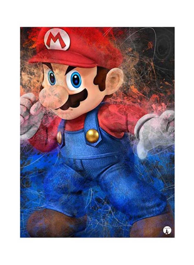 RKN Video Game Super Mario Metal Plate Poster Multicolour 15x20centimeter