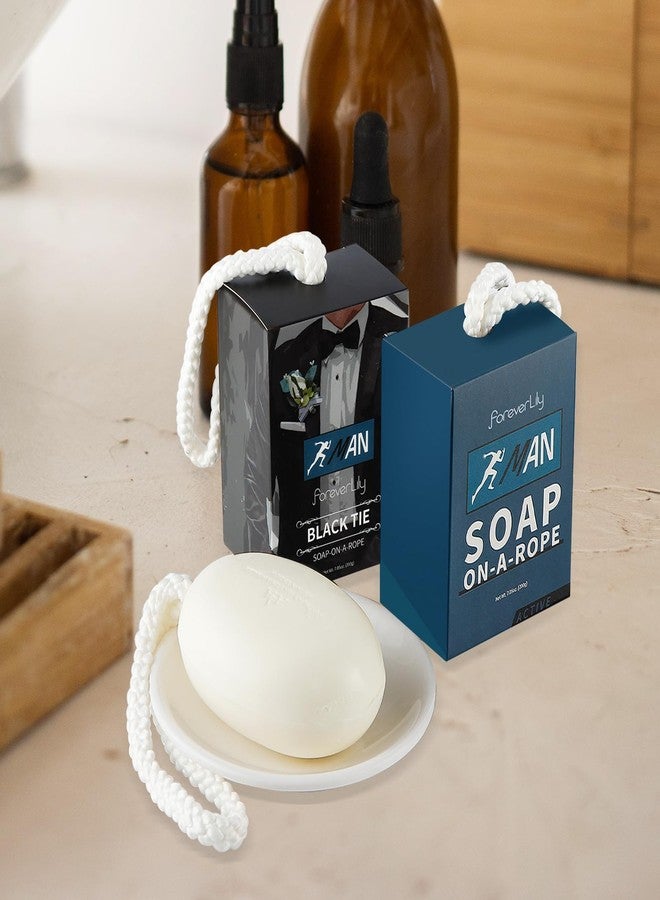 foreverlily Soap On a Rope 2-Pack Set for Face Body Hair Bath Soap about 7 Ounce each - Image 3
