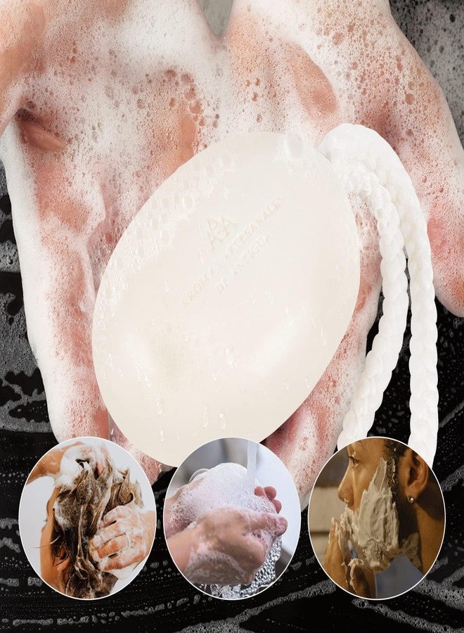 foreverlily Soap On a Rope 2-Pack Set for Face Body Hair Bath Soap about 7 Ounce each - Image 4