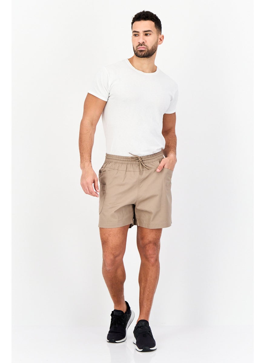 Reebok Men Sportswear Fit Outdoor Shorts, Taupe  - Image 3