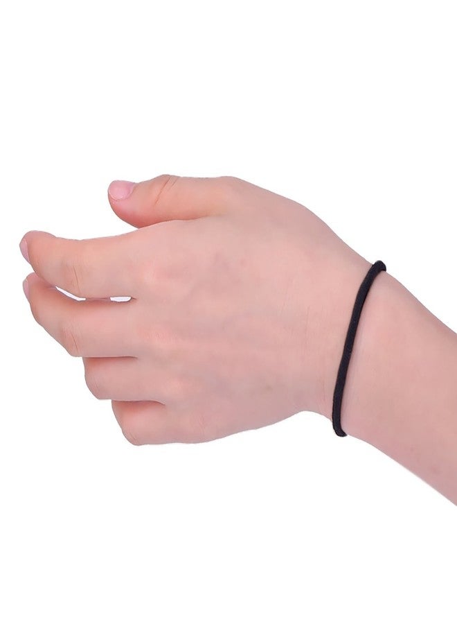 تيكيونايت مجموعة TecUnite من 200 قطعة من ربطات الشعر المطاطية بدون معدن، ربطات شعر، أربطة ذيل حصان للنساء (أسود) - Image 3