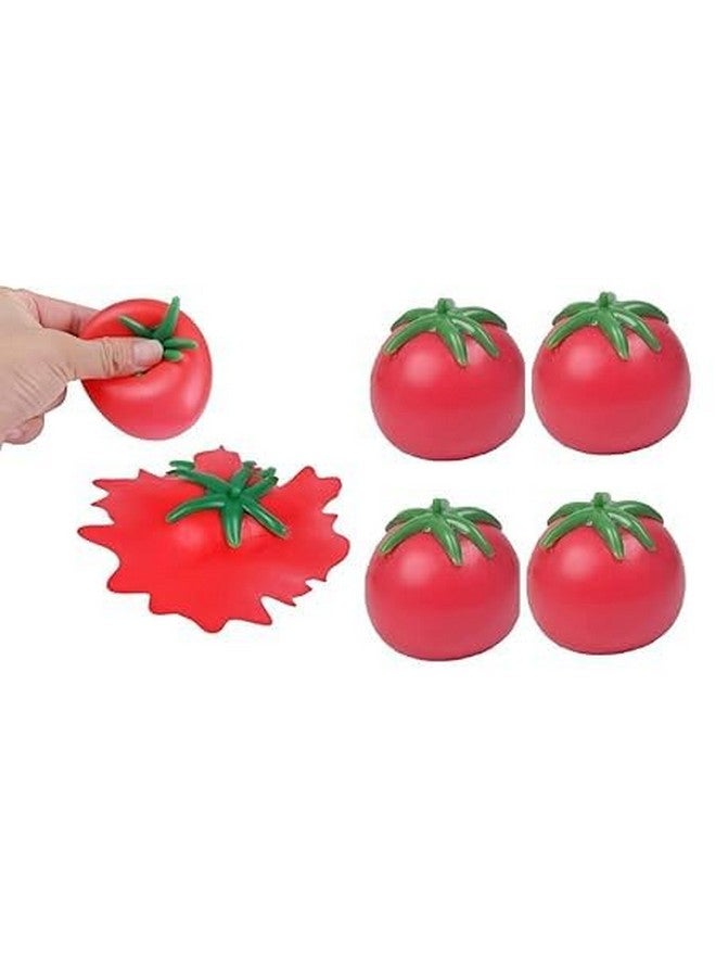 بوكسو ألعاب بوكسو الإسفنجية المضحكة للأطفال والكبار | ألعاب إسفنجية ناعمة ومرنة على شكل كرتون للأطفال (مجموعة من قطعتين، لون طماطم) - Image 1