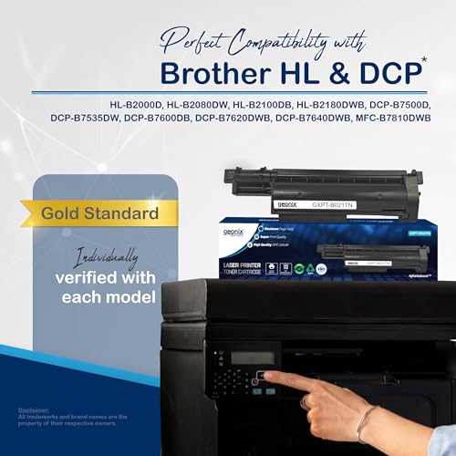 GEONIX B021TN Printer Toner Cartridge for Brother HL-B2000D, HL-B2080DW, HL-B2100DB, HL-B2180DWB, DCP-B7500D, DCP-B7535DW, DCP-B7600DB, DCP-B7620DWB, DCP-B7640DWB, MFC-B7810DWB, Black - Image 2