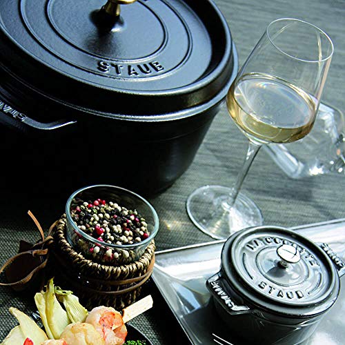 STAUB Cast Iron Roaster/Cocotte, Round, 26 cm, 5 L, Grenadine - Image 4