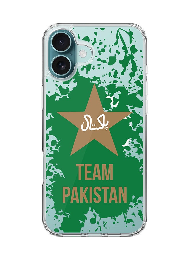 Stylizedd For iPhone 16 Plus Case [Compatible with MagSafe] Slim Magnetic cover Clear Phone Case - Team Pakistan - Image 1