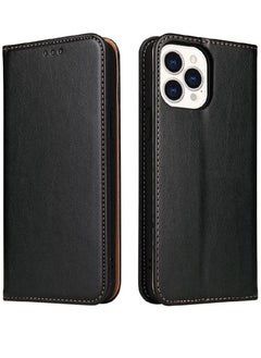 ZOOMEE Leather Flip Wallet Folio Case Cover For Apple iPhone 13 Pro Max Black  - Image 1