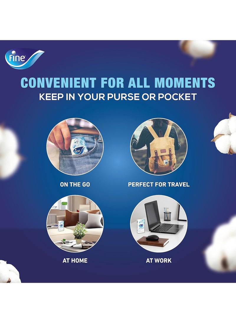 فاين مناديل الوجه الجيبية 10 عبوات من 10 أوراق × 3 طبقات - Image 3