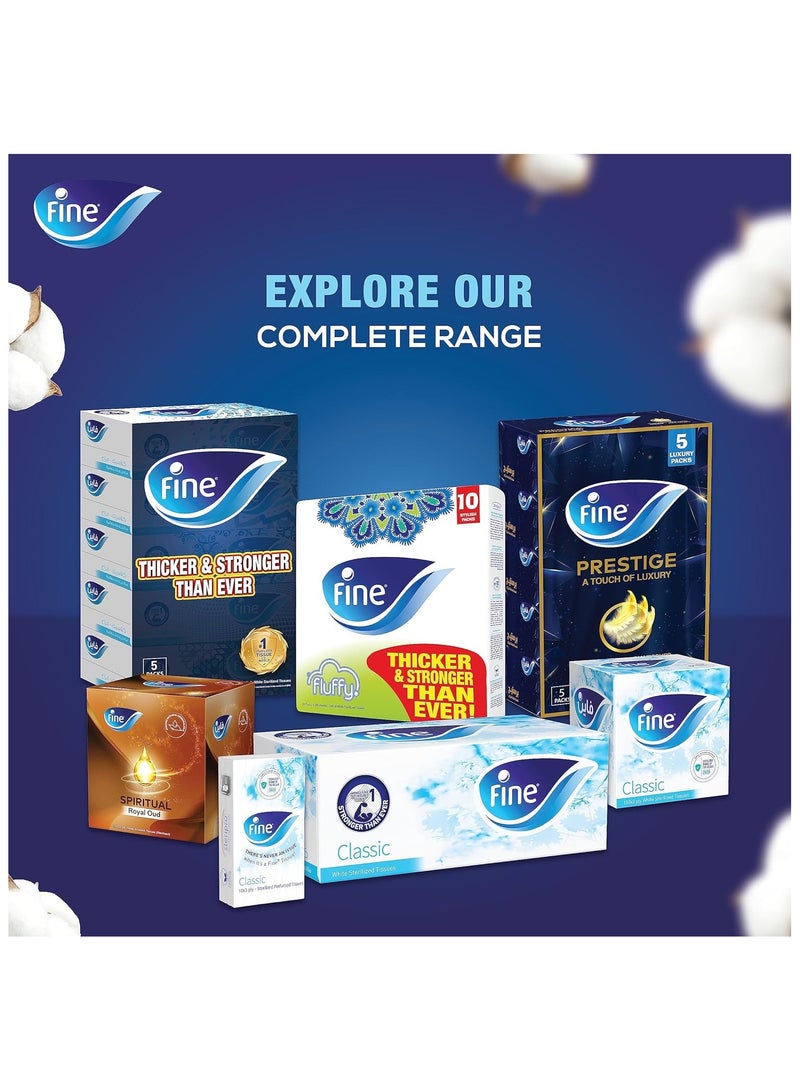 فاين مناديل الوجه الجيبية 10 عبوات من 10 أوراق × 3 طبقات - Image 2