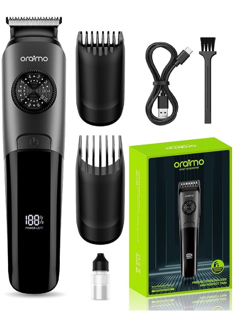 Oraimo Professional Electric Razor Smart Trimmer 2 Precision Durable Precision Dial Trimmer - Black - Image 1