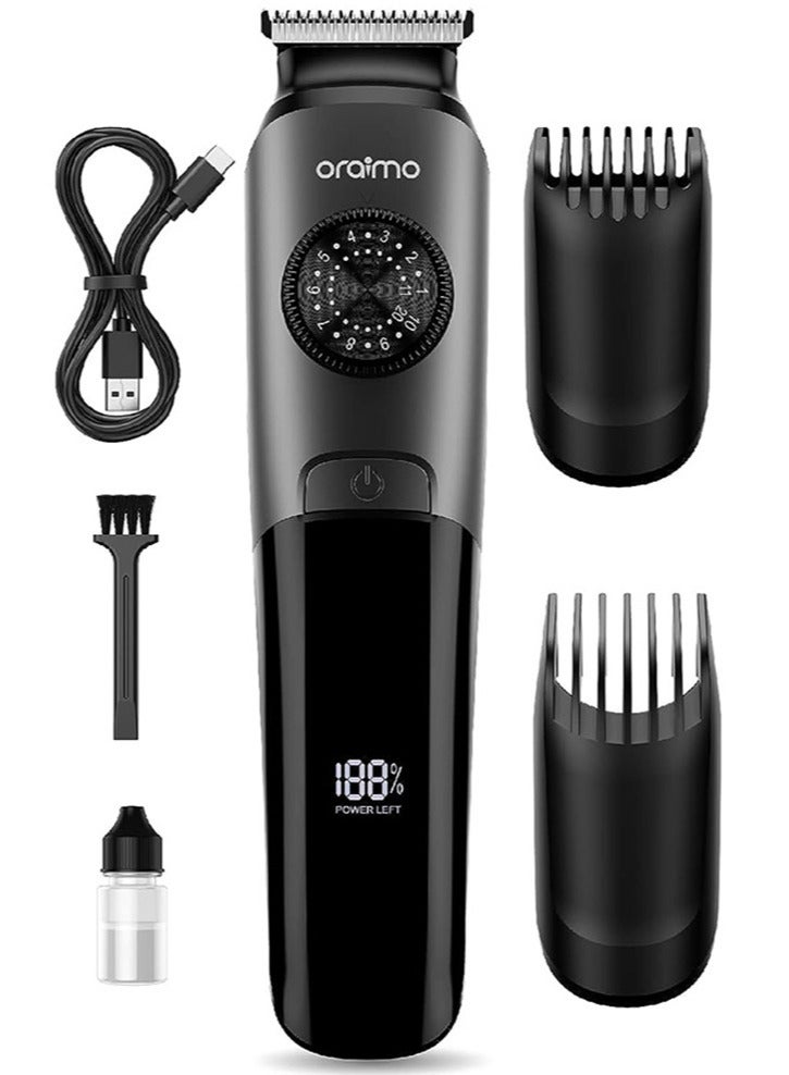 Oraimo Professional Electric Razor Smart Trimmer 2 Precision Durable Precision Dial Trimmer - Black - Image 4