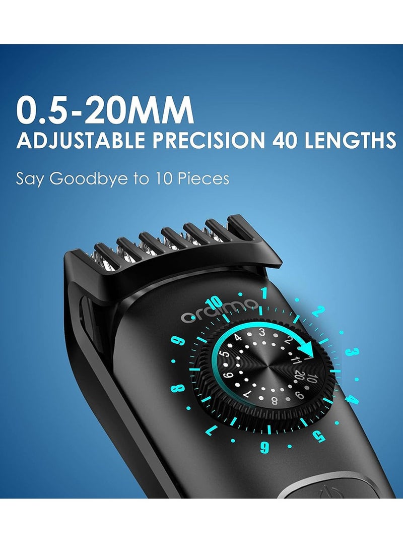 Oraimo Professional Electric Razor Smart Trimmer 2 Precision Durable Precision Dial Trimmer - Black - Image 2