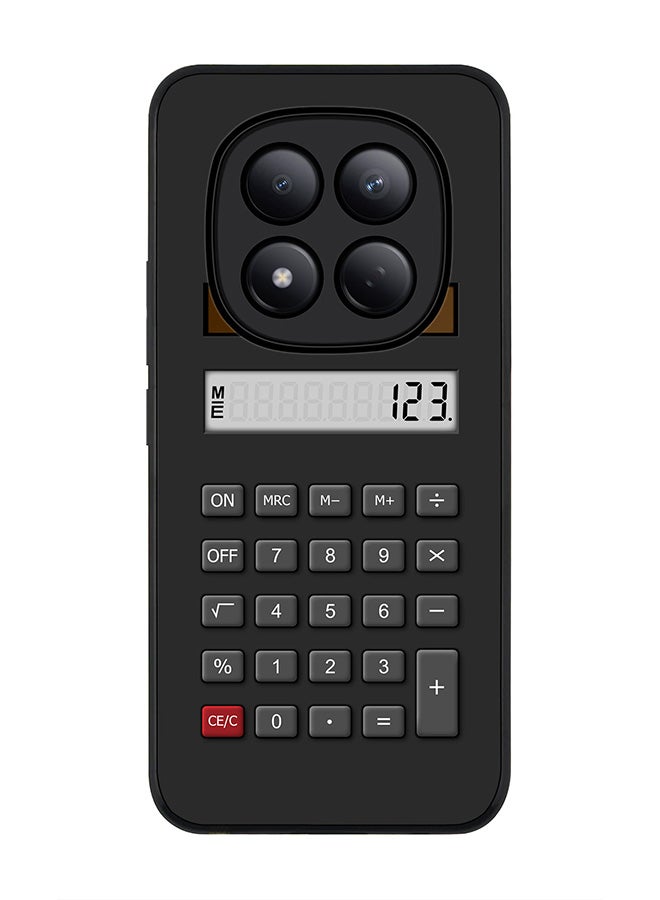 Stylizedd For Xiaomi Redmi Note 15 Pro 4G Case,Slim fit Camera Protection, Shockproof Thin Phone cover  - Calc (Black) - Image 1