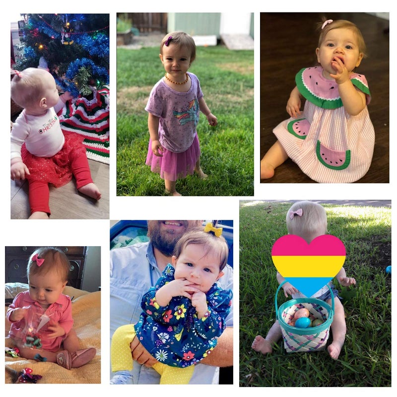 CellElection 20 Pack Handmade Tiny Hair Clips for Baby Fine Hair 1.75Inch Mini Grosgrain Ribbon Hair Bows Snap Hair Clips Barrettes Hair Accessories For Baby Girls Newborn Infant Toddlers - Image 4