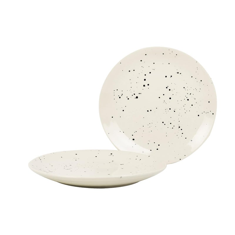 VolCraft Ceramic Plate Set,10 inches - Set of 6 Large Size Dinner Plate for Snacks, Appetizers etc. Handmade Stoneware Dinner Plate Microwave and Dishwasher Safe. - Image 2