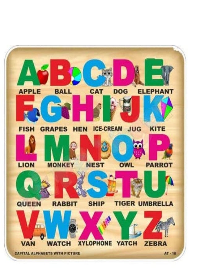 RPC99 Wooden Puzzle/Learning Educational Toy/Stray with Knobs (Capital Alphabet-2) - Image 4
