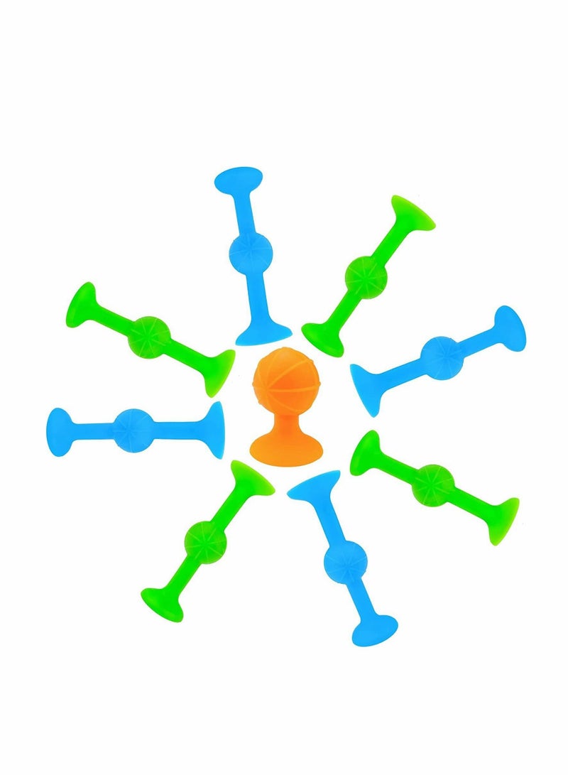Excefore Pop Sucker Toys,  Silicone Target Marker and Darts Funny Toy Set, Outdoor Competitive Games, Release Stress Family Interactive Toy, for Glass, Metal, Plastic and Multiple Surfaces - Image 1