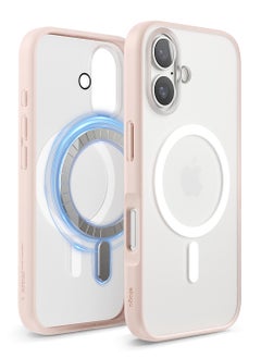 Elago Magnetic Hybrid for iPhone 16 Compatible with MagSafe Case Cover - Soft Feeling Clear Lovely Pink 