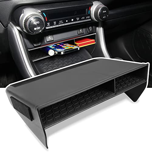 Jaronx Compatible with Toyota RAV4 Center Console Organizer 2025 2024 2023 2022 2021 2020 2019,Upgraded Large Slots Console Storage Tray RAV4 Accessories - Image 1