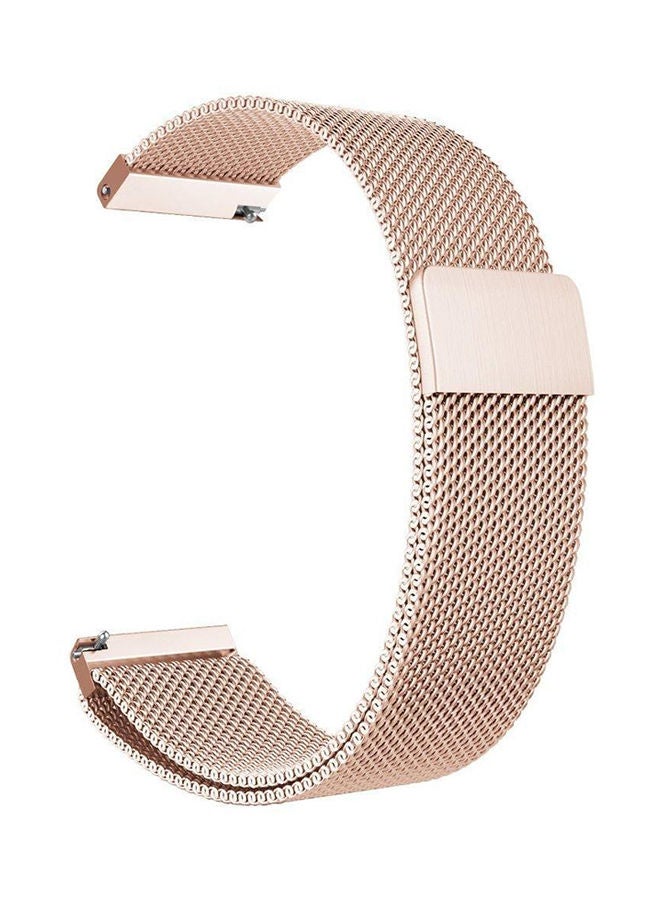NIBEMINENT Stainless Steel Band For Samsung Gear S3 Classic / Frontier Smart Watch 22mm Rose Gold