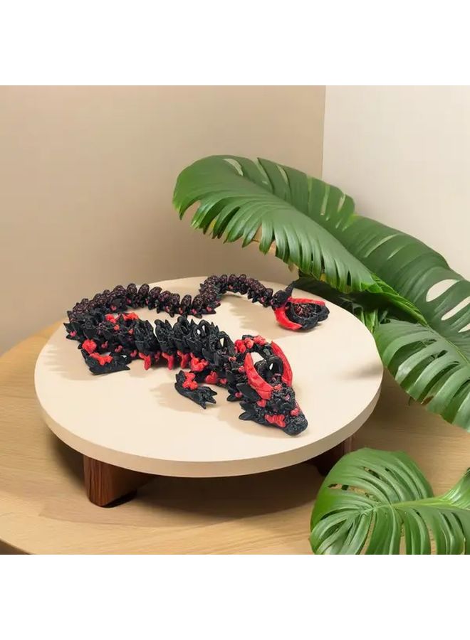 Snowflake Dragon 3D Printed Heart PLA Decor For Bedroom Aquarium Fantasy Gift - Image 3