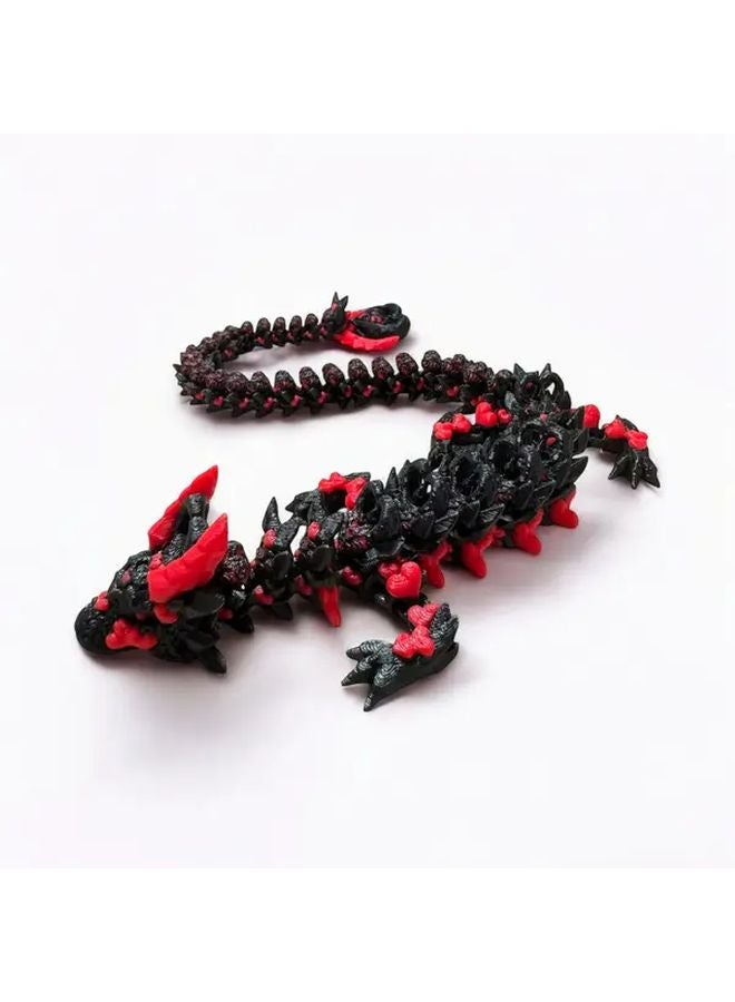Snowflake Dragon 3D Printed Heart PLA Decor For Bedroom Aquarium Fantasy Gift - Image 5
