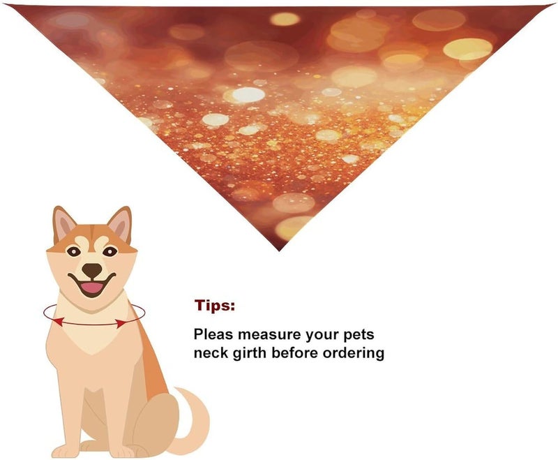 Light Orange Pet Scarf Adjustable Pet Accessories Triangular Scarf Washable Floral Print Puppy Bib Bandana Stylish Comfortable Cat Scarves for Holiday Scarfs - Image 5
