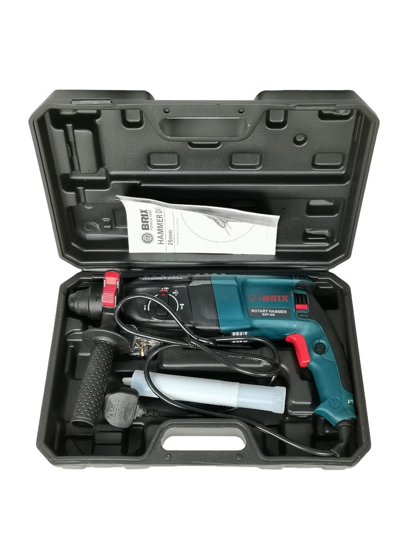 Brix Power Drill Machine 800W 900rpm 26mm 220 and 240V 50/60Hz Rotary Hammer Drilling Machine BRIX BXP508 - Image 3