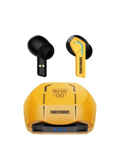 TRANSFORMERS Transformers TF-T06 Wireless Bluetooth Earbuds Gaming Headphones Long Battery Life Headset Low Latency HIFI Stereo Sound with Music Noise Cancellation Calls Yellow  - Image 1