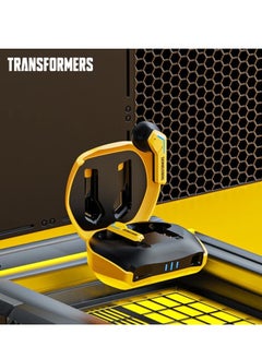 TRANSFORMERS Transformers TF-T06 Wireless Bluetooth Earbuds Gaming Headphones Long Battery Life Headset Low Latency HIFI Stereo Sound with Music Noise Cancellation Calls Yellow  - Image 2