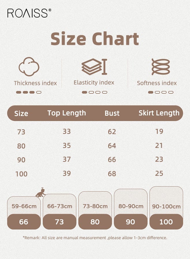 roaiss Baby Girls 2PCS Summer Outfits, Comfortable Camisole and Romper Skirt, Sleeveless Floral Top and Ruffle Skirt Set, Infant Stylish Summer Clothes  - Image 5