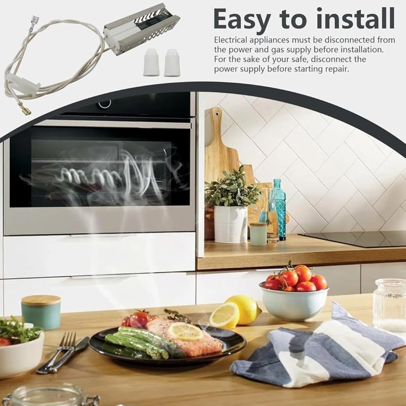 Gas Range Oven Igniter Compatible with Frigidaire FFLF3015LMA FFLF3017LWA FFLF3047LSA - Image 5