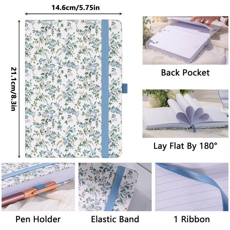 TIEFOSSI Lined Journal Notebook for Women, A5 College Ruled Notebook for Writing, 316 Numbered Pages Thick Paper, Daily Journal, for Work Home School, Note Taking, Business, 8.4 X 5.8 In - Image 2