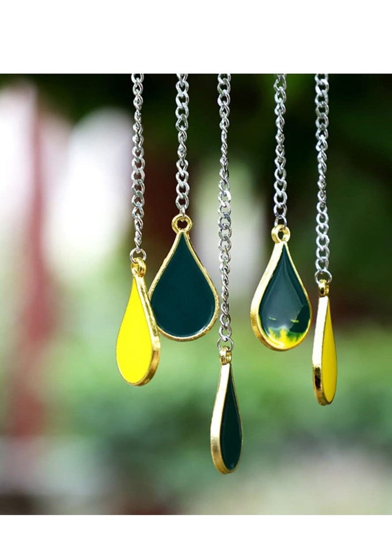 SYOSI Wind Chimes Sunflower Ornaments Stained Glass Window Hanging Flower Pendant Balcony Festival Garden Medieval Art Decoration Gift for Backyard Patio Yard Home - Image 3