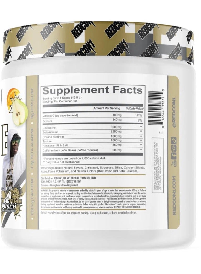 Total War Pre Workout Powder for Men & Women, Prime Time Punch, 435g