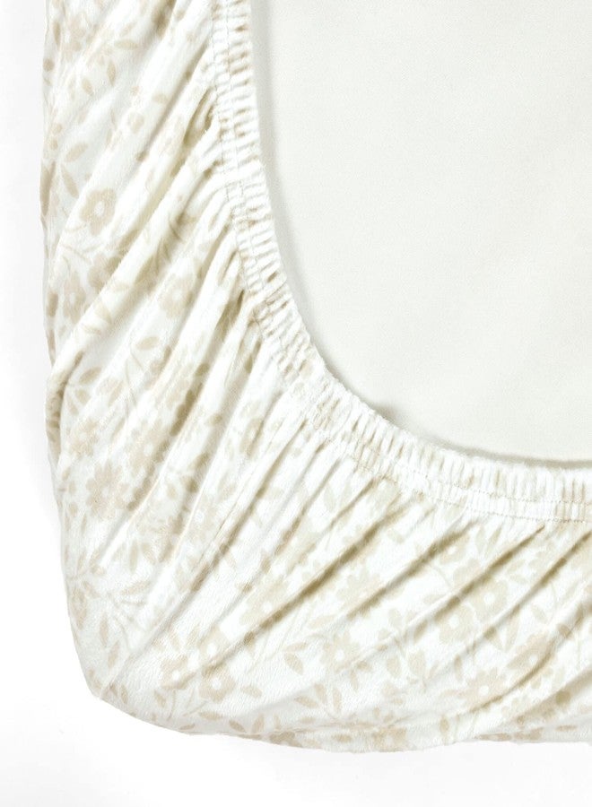 Lush Decor Garden of Flowers Soft & Plush Fitted Crib Sheet, 52"x 28", Pink - Image 5