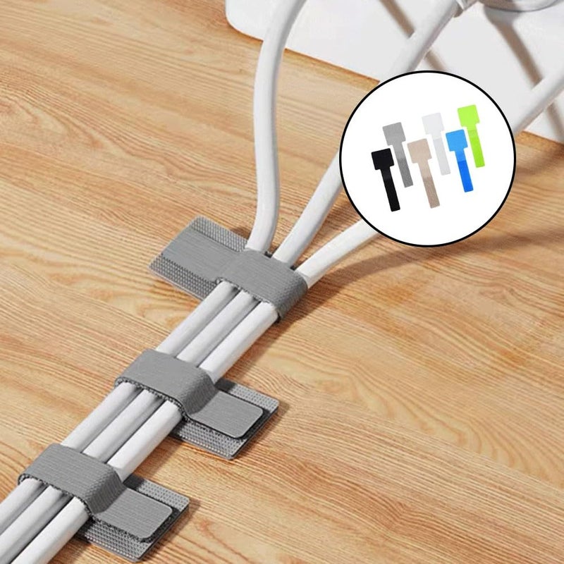 Self Adhesive Cable Holder Clips 10 Pack Grey For Wire Management Office Home Kitchen - Image 4
