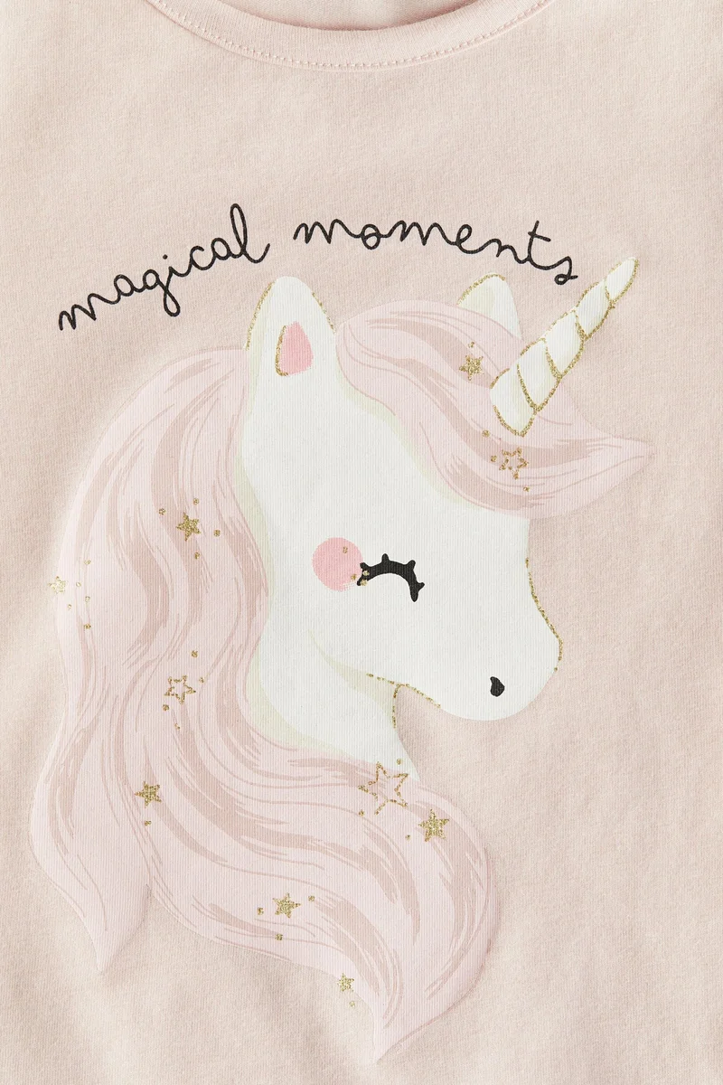 اتش اند ام بلوزة مطبوعة من الجيرسيه