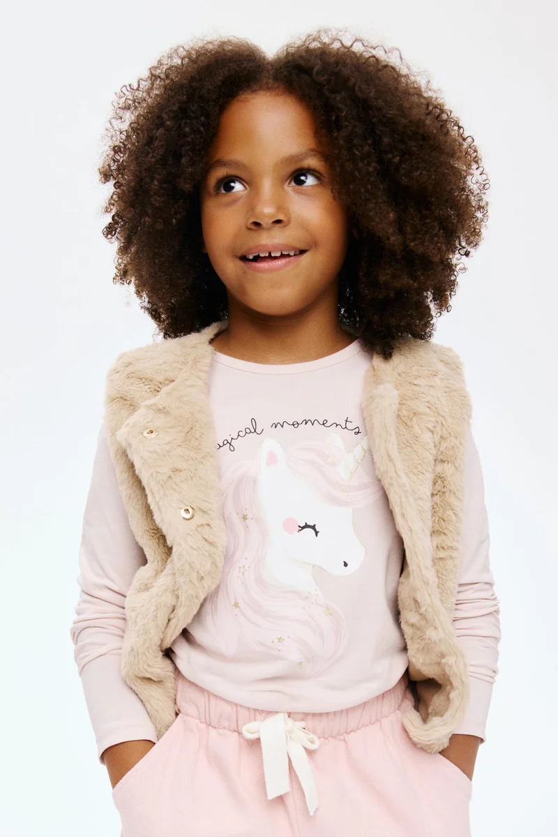 H&M Printed jersey top