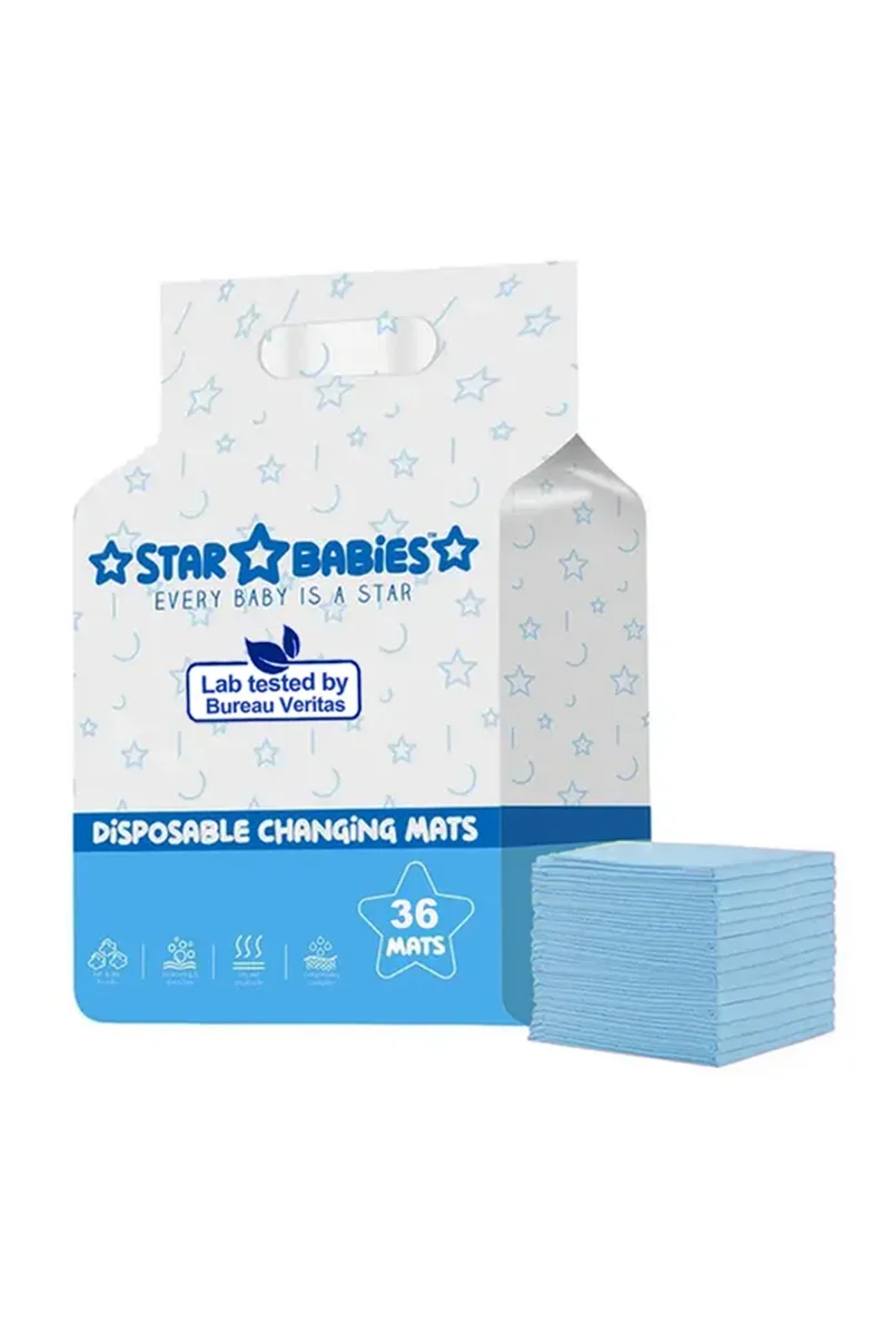 ستار بيبيز Star Babies Disposable Changing Mat - Pack of 36
