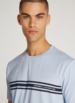 TOMMY HILFIGER Central Chest Striped Crew Neck T-Shirt  - Image 3