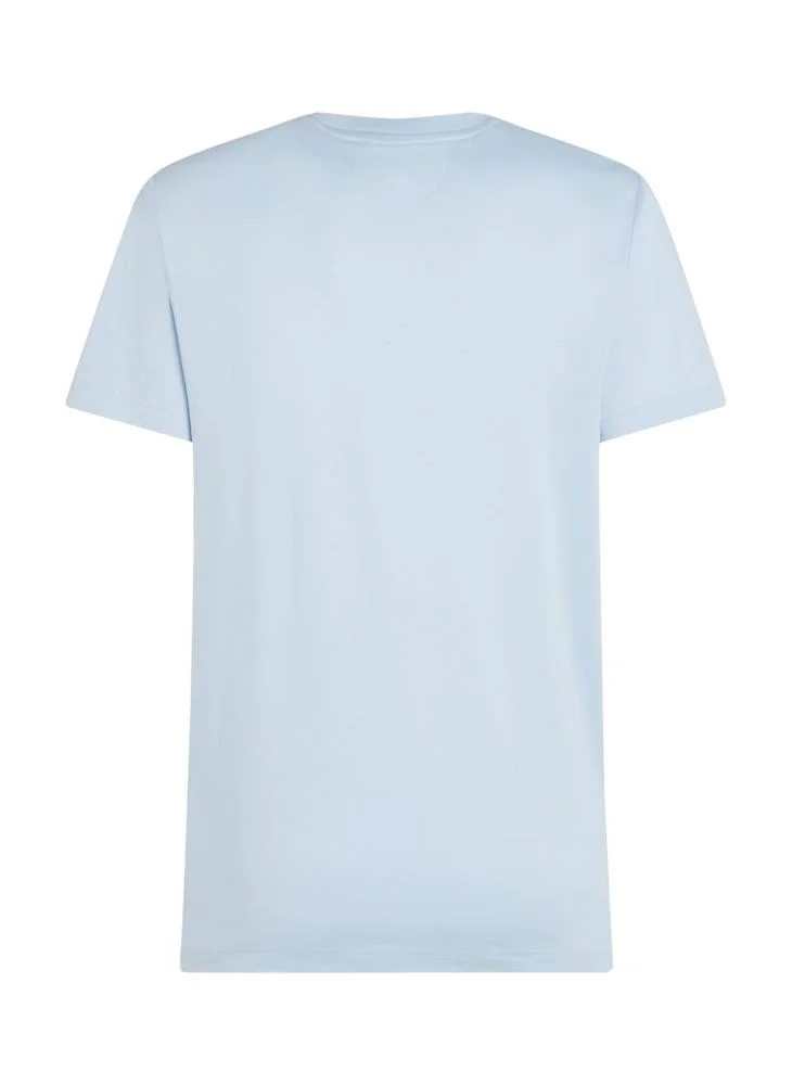 تومي هيلفيغر Central Chest Striped Crew Neck T-Shirt